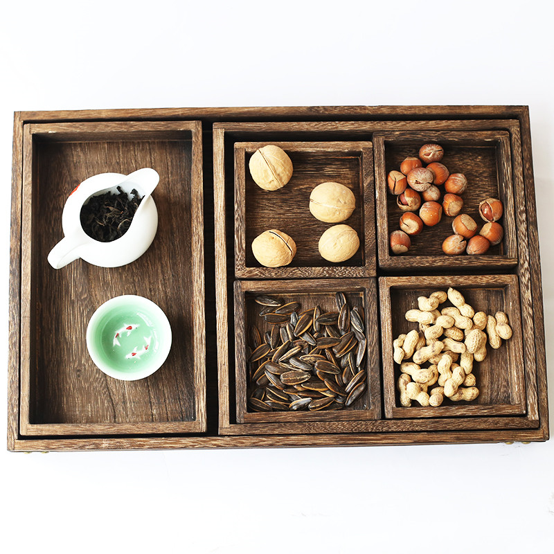 桐烧实木茶盘套日式现代新款果盘餐盘甜品干果零食盘全套桐烧盘在类目 餐饮具, 餐具, 果盆/果盘/果篮中 - 来自Buy2taobao.com提供专业的淘宝代购服务