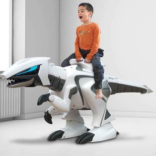 儿童智能遥控恐龙玩具男孩电动会走路仿真动物机器人超大号霸王龙