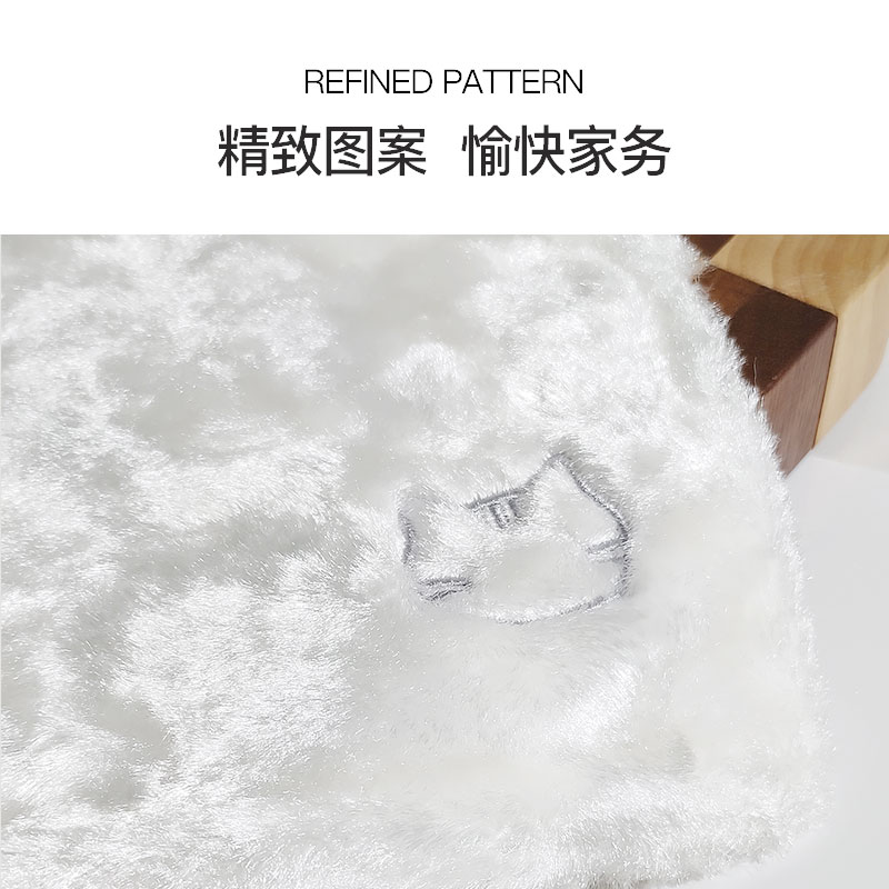 日本进口人造丝家用抹布厨房清洁洗碗布不易掉毛不沾油白色百洁布