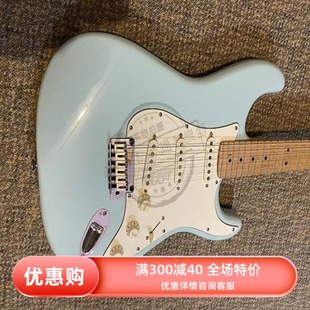 75折Squier思奎尔DELUXE STRAT MN DNB PWT 030-0500电吉他