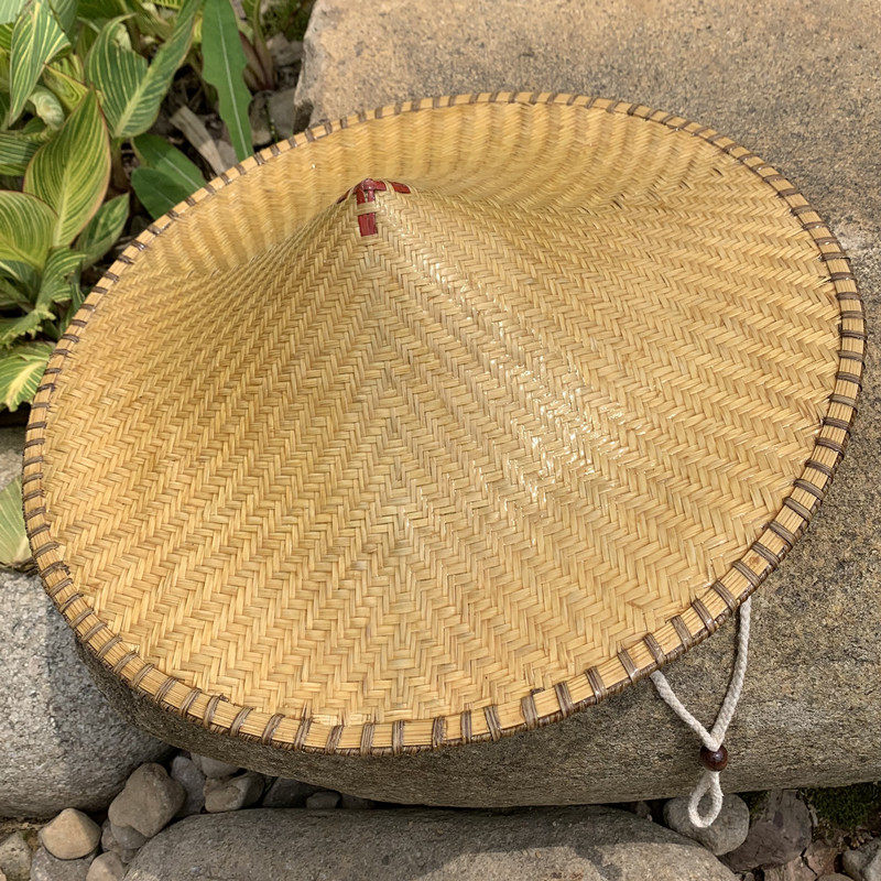 斗笠帽竹编防雨