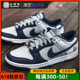 小钢炮 Nike Dunk Low 篮网灰白蓝 NBA联名复古板鞋 DO6288-001