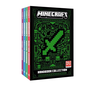 英文原版 我的世界 官方游戏指南手册 4册盒装 Minecraft Complete Handbook Collection 平装盒装 培养逻辑思维和创造力冒险故事