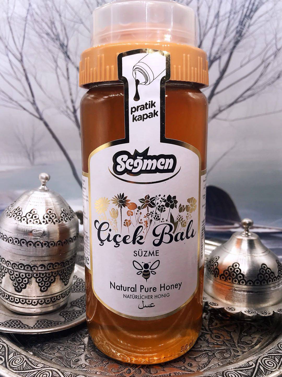 naturalpurehoney640g百花蜂蜜土耳其原装进口蜂蜜蜜