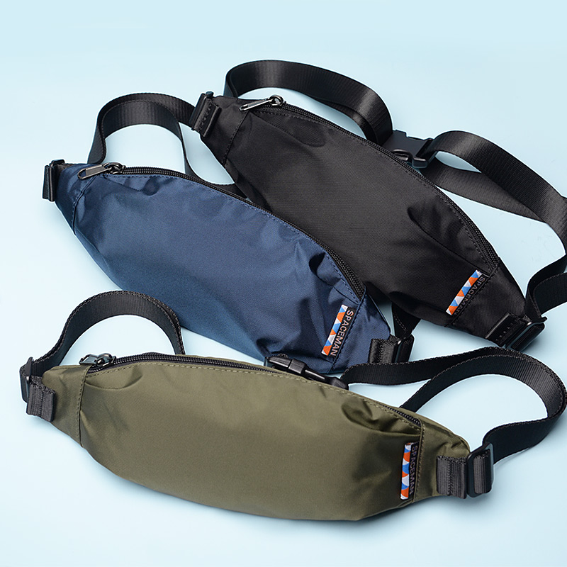 斯帕曼男士跑步马拉松腰包隐形女迷你小包包手机包防水运动挎包潮