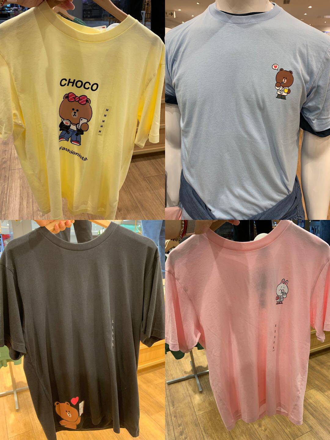 优衣库 男装女装 line friends印花短袖t恤夏季情侣装t恤 425531