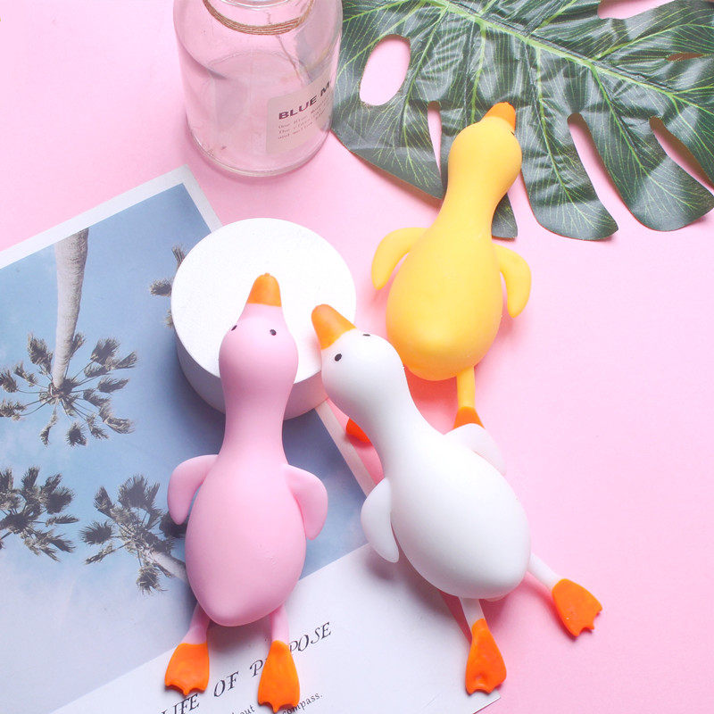 2021年新款鸭子捏捏乐解压神器发泄玩具上课无聊抖音同款白天鹅