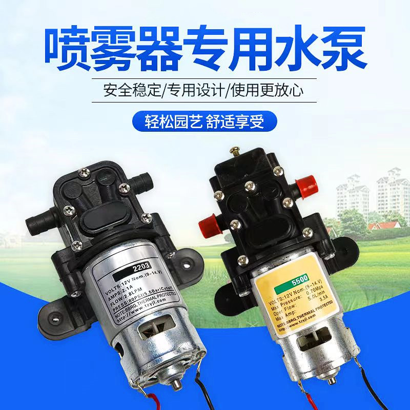 农用电动喷雾器高压水泵大功率12v高压智能型电动打药机电机水泵
