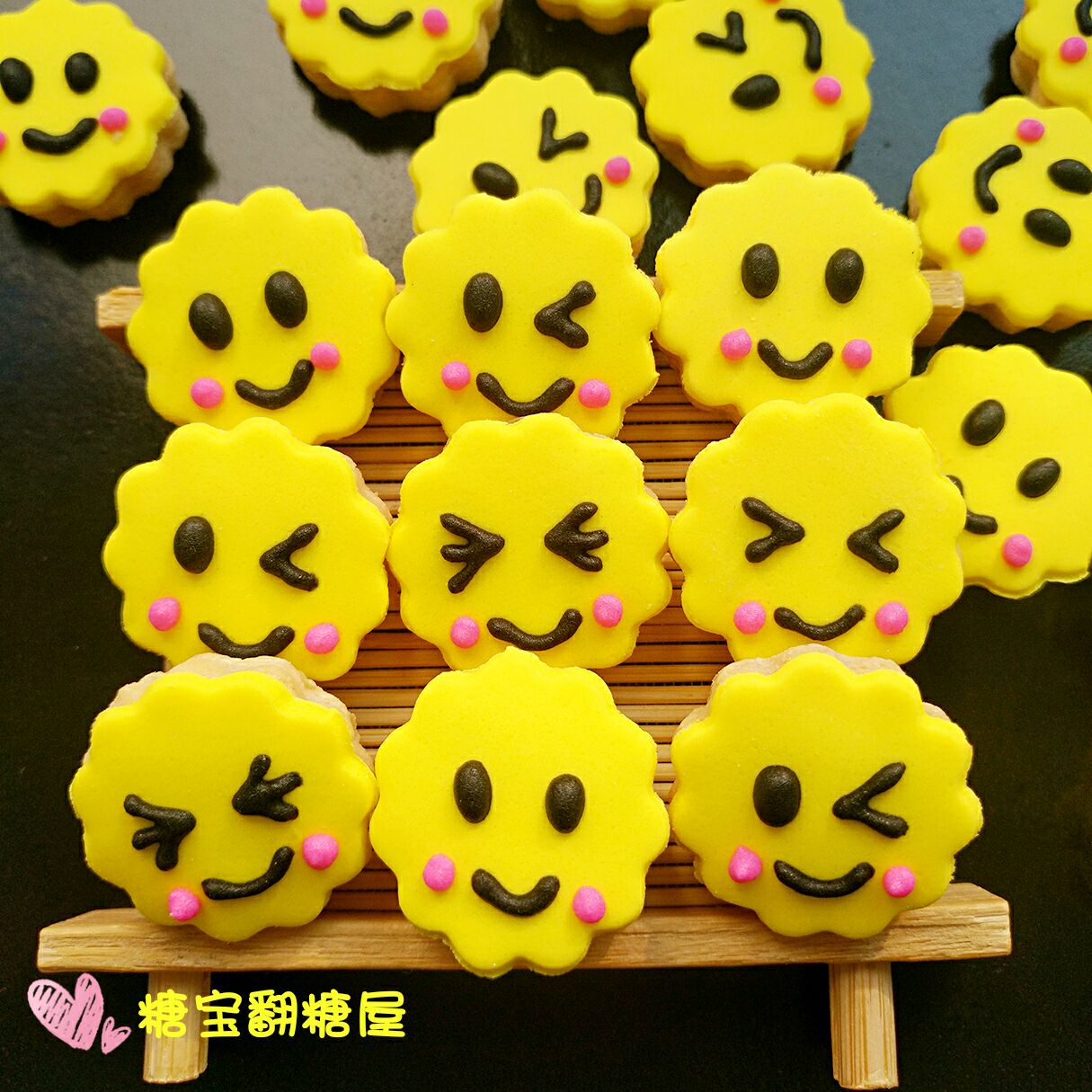 翻糖手工饼干笑脸零食蛋糕装饰生日婚礼甜点创意饼干包邮