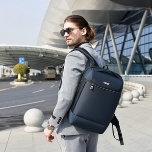 双肩包男款高端商务休闲多功能背包15.6寸出差旅行笔记本电脑包