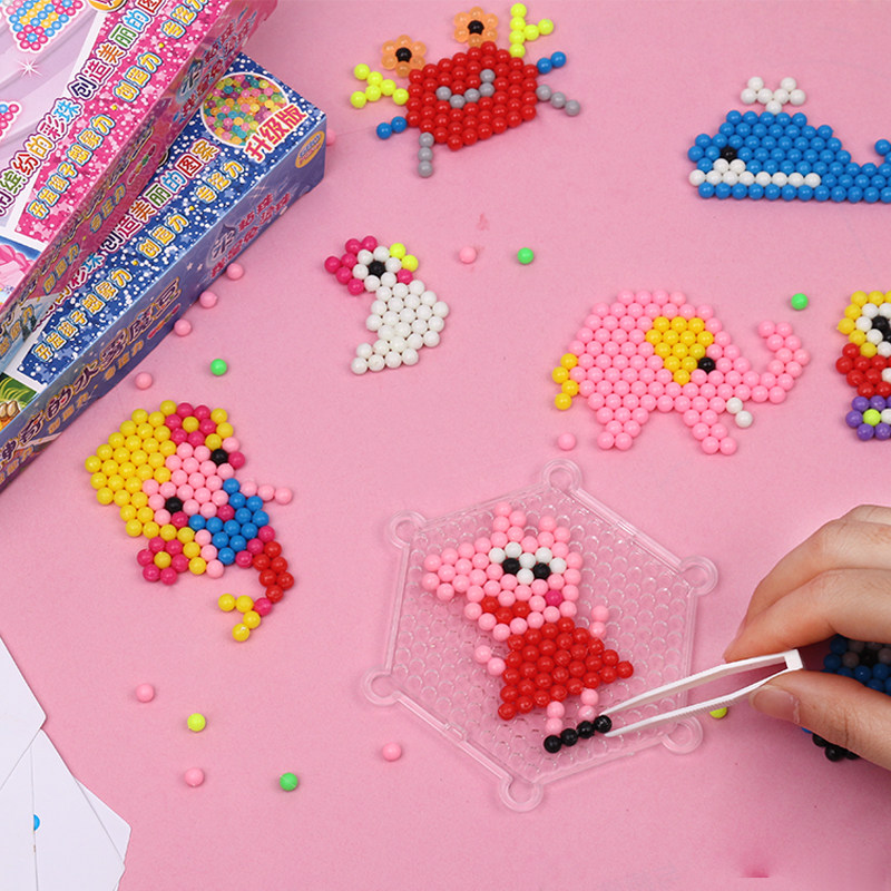 神奇水雾豆珠魔珠儿童手工制作diy益智魔法水露男孩女孩玩具