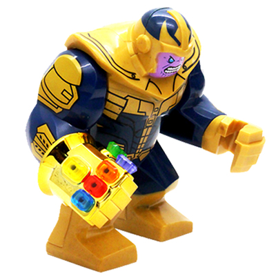 漫威乐高教育超级英雄大块头人仔钢铁mk50毒液灭霸绿巨人积木玩具