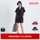 uti尤缇2022夏季新款女式黑色连衣裙UH204048A2903