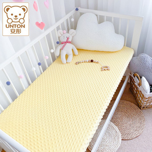 婴儿床笠纯棉a类夏季儿童宝宝豆豆绒床单床垫保护套罩全包定做制