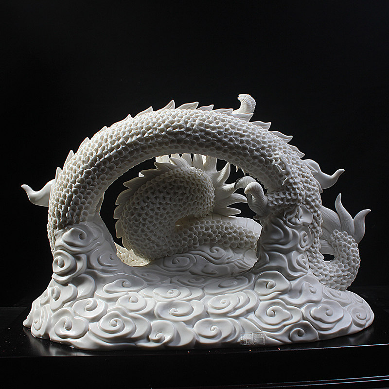 福建省工艺美术大师 林鸿福作品《华夏龙》陶瓷艺术藏品