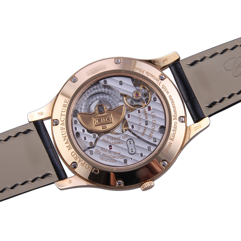 【9.5新】chopard/萧邦 18k玫瑰金 机械自动男表