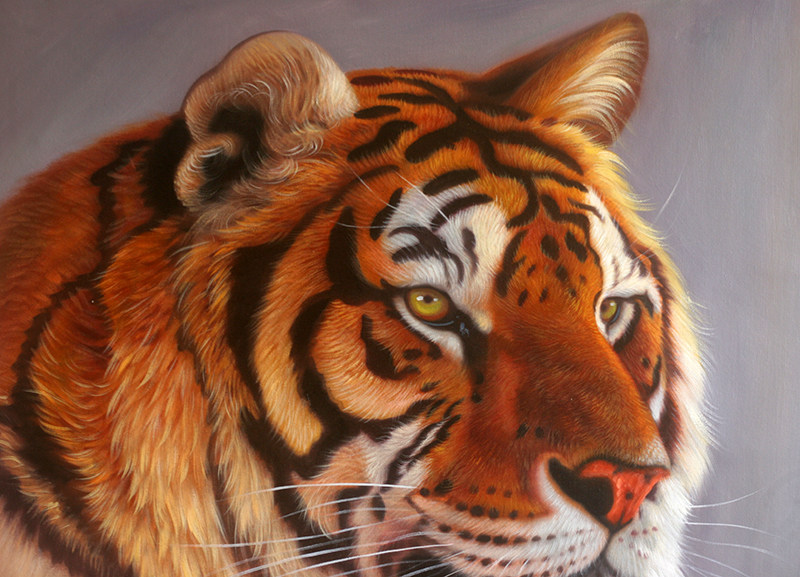 林壮奕《虎头》原创实力派画家