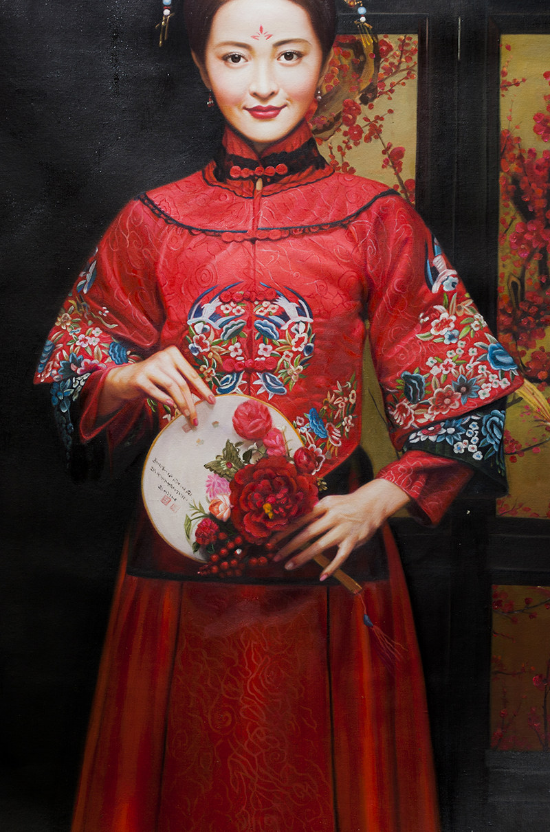 陈香勋《新娘》收藏级精品油画 90x120cm