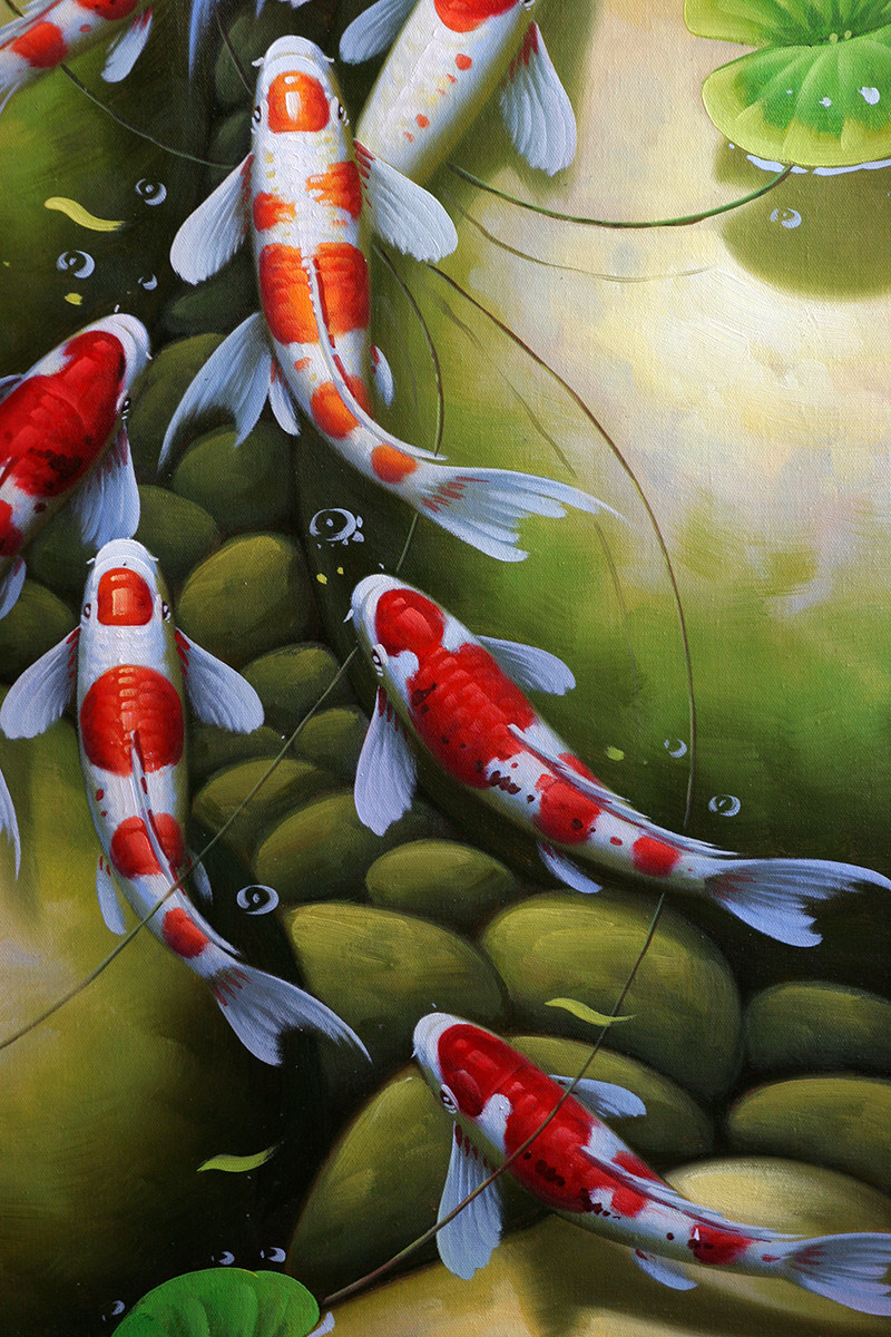 苏章峰《年年有余》写实精品油画 新年送旺价