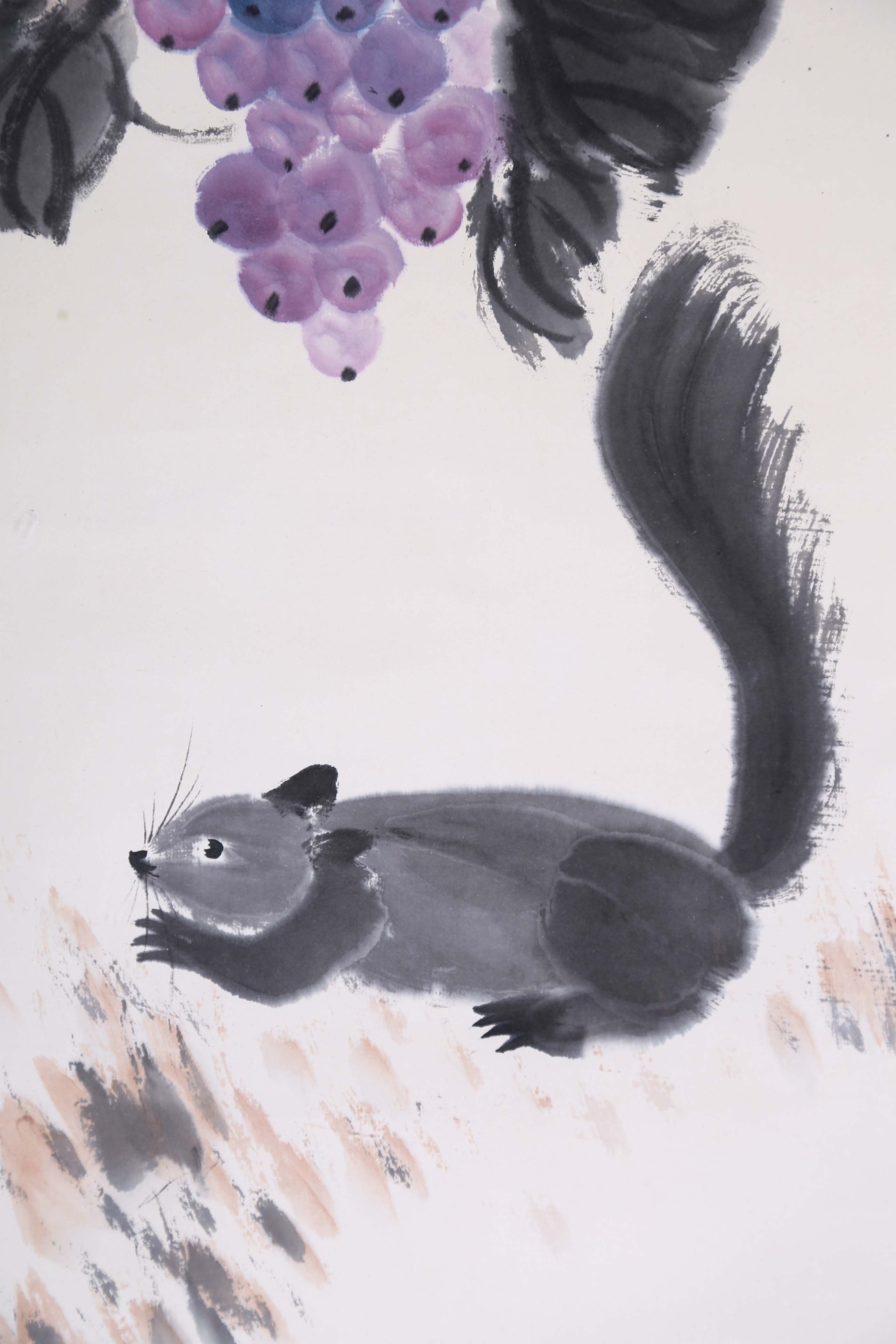 娄师白《松鼠葡萄》