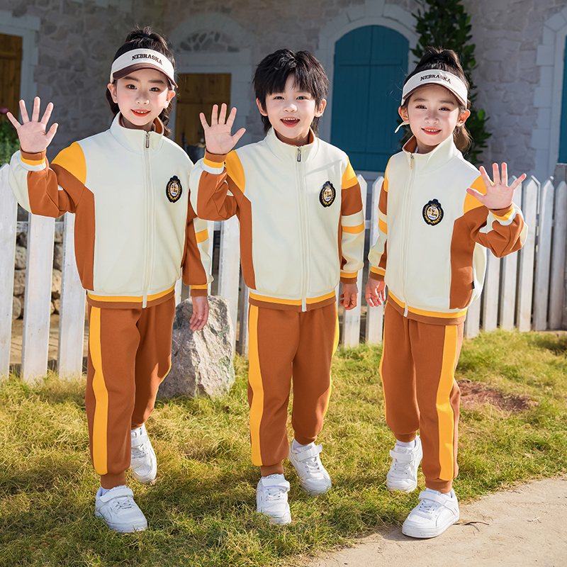 校服套装小学生春秋装儿童班服运动会一年级幼儿园园服三件套六一