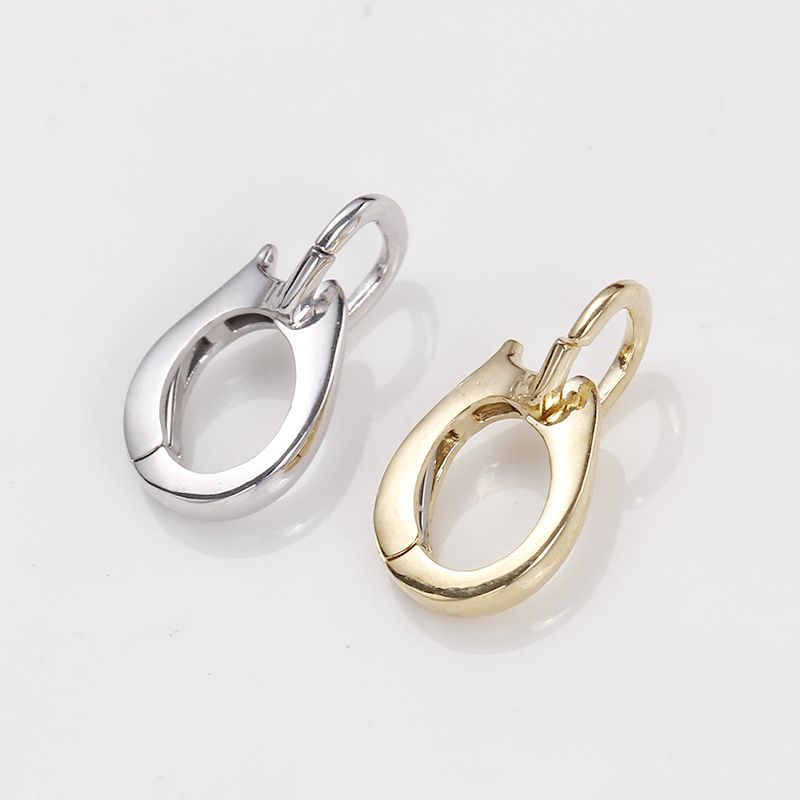 进口加厚g18k金珍珠万能扣k金吊坠扣珍珠项链吊坠连接diy配件