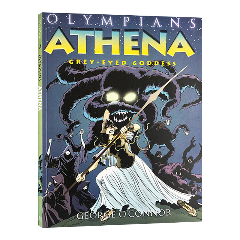 奥林匹斯主神系列 雅典娜 Olympians Athena Grey-Eyed Goddess 英文原版儿童漫画 进口英语书籍