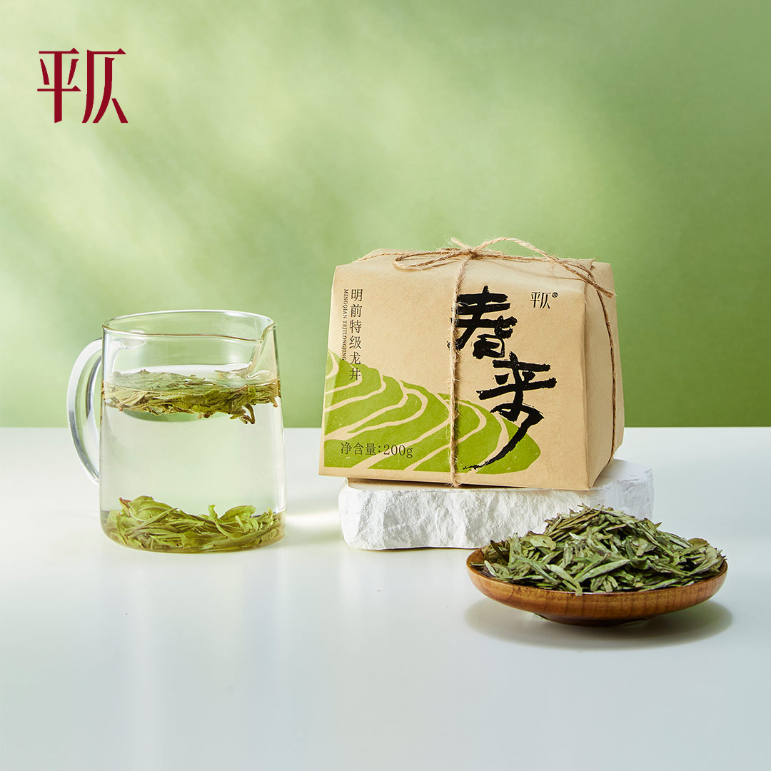 平仄2024明前特级龙井茶叶早春新茶送礼袋 200g/袋嫩栗香钱塘产区