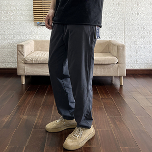 日系工装薄款夏季男款直筒长裤舒适顺滑微弹力口袋青年潮流休闲裤