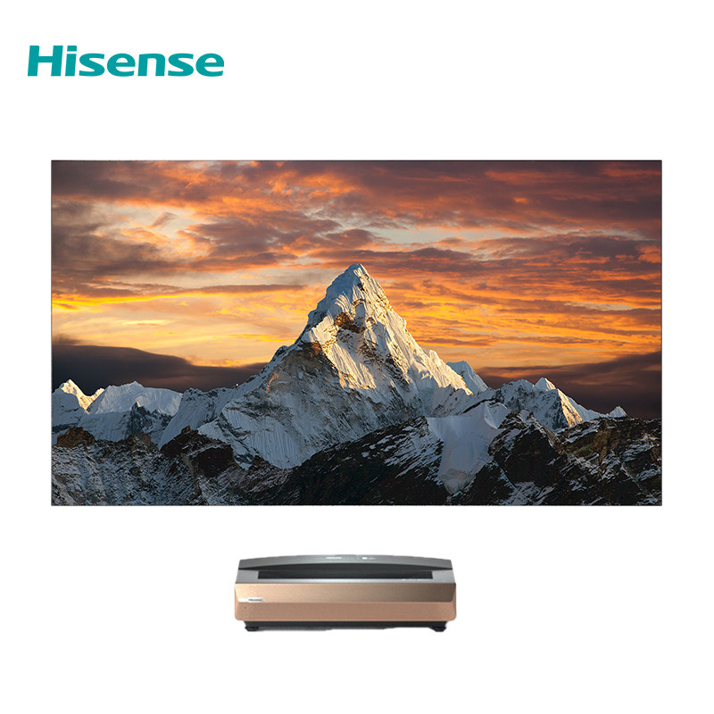 hisense海信75t3d激光电视机4k超短焦投影仪家用高清漫反射护眼75英寸