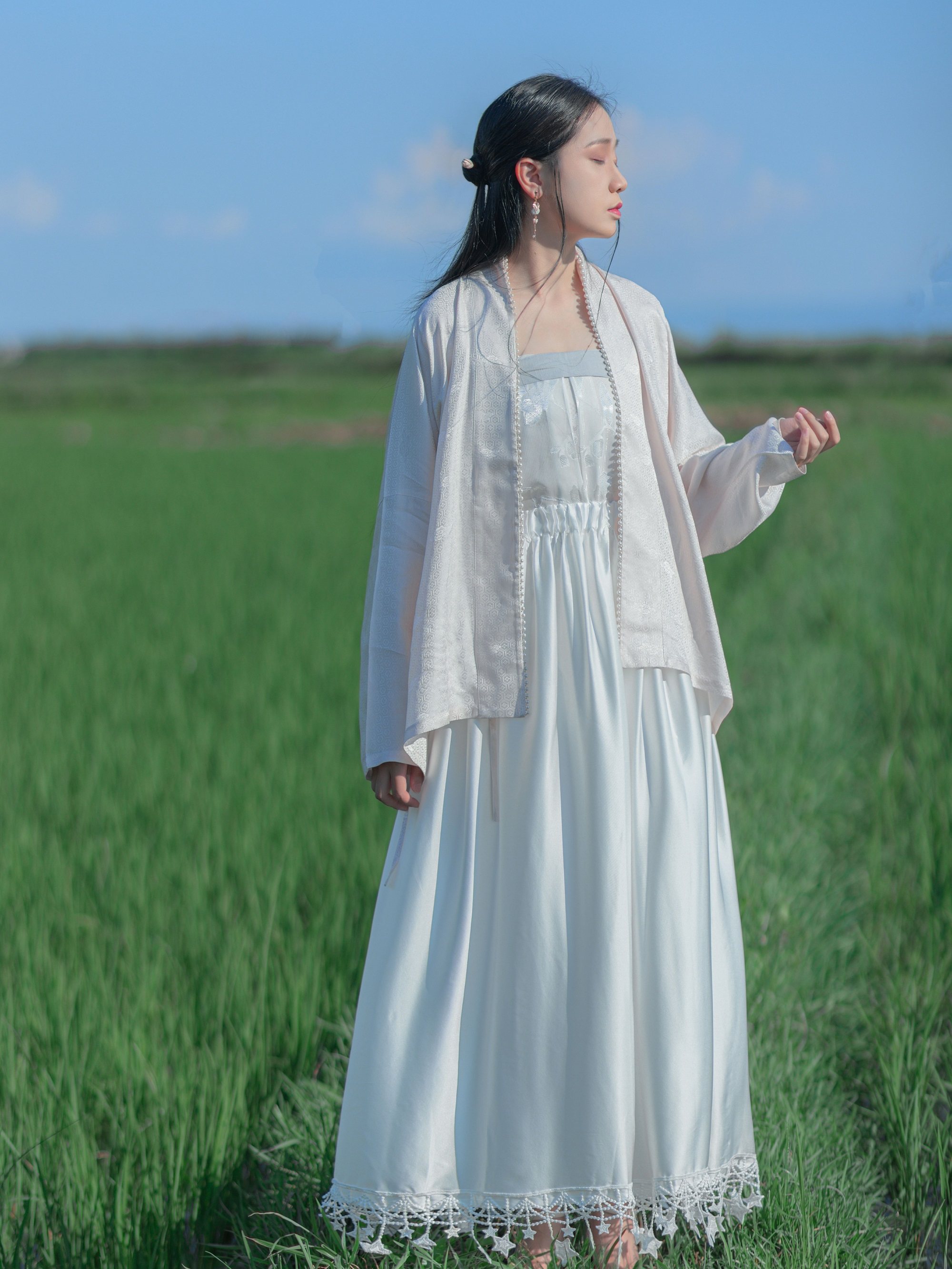 山有扶苏原创真丝汉服|汉服蕾丝衬裙内搭防走光桑蚕丝夏季日常女