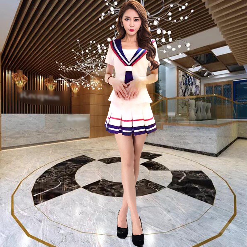 桑拿技师服足浴美容师工作制服夜店KTV公主工衣性感秋季空姐服装在类目 女装/女士精品, 唐装/民族服装/舞台服装, 民族服装/舞台装中 - 来自Buy2taobao.com提供专业的淘宝代购服务
