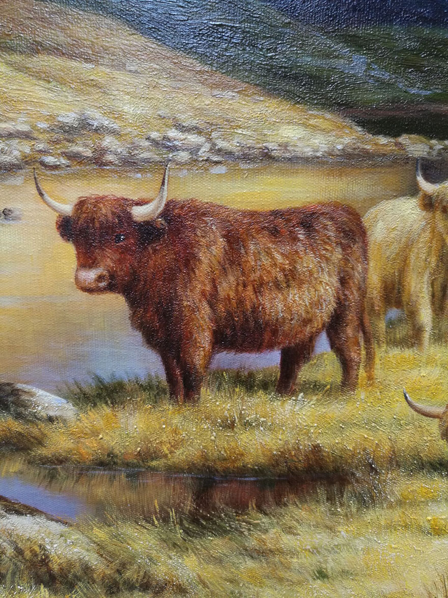 杨耿伟 《牦牛》布面油画 推荐收藏