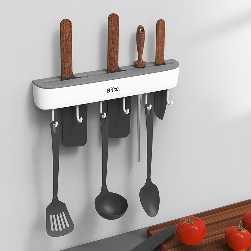 厨房用品刀架刀座壁挂式菜刀砧板架一体刀具置物架菜刀菜板收纳架