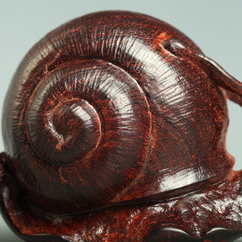 印度小叶紫檀把玩件【安居乐业】雕工细腻入微 栩栩如生 寓意积极