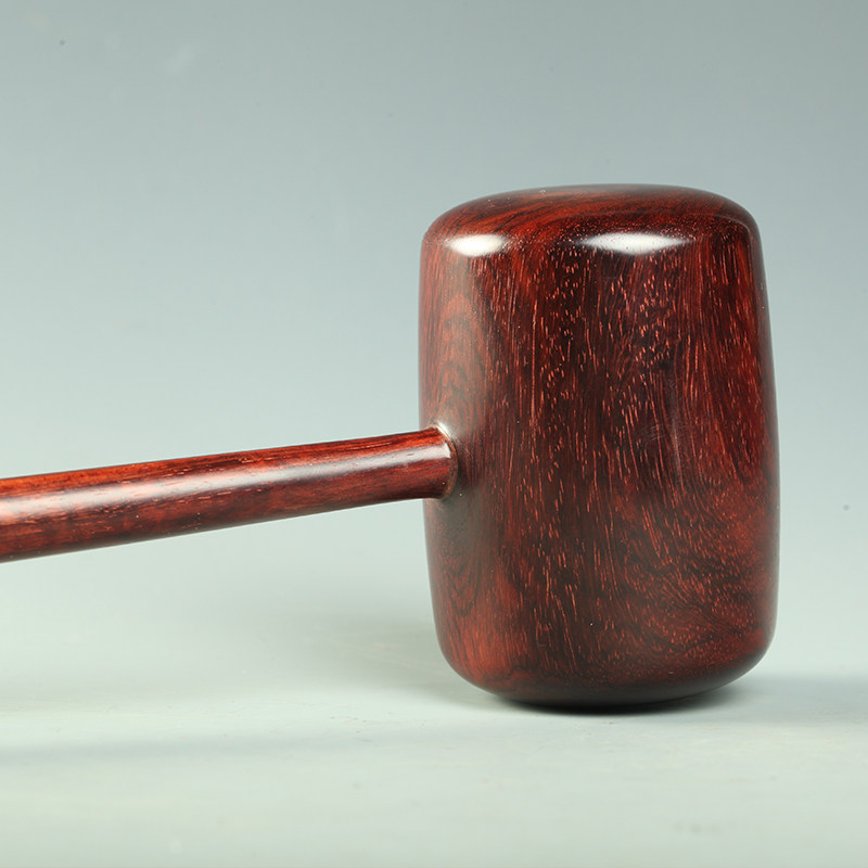 小叶紫檀木雕锤子【一锤定福】纹理清晰 手工打磨 舒筋活络 保健