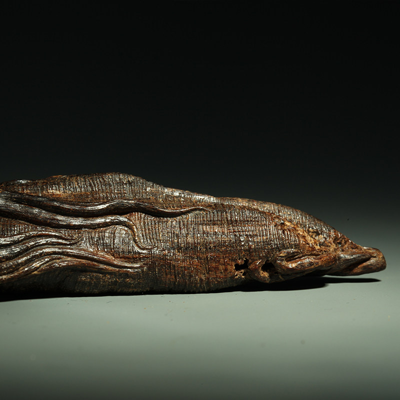 天然沉水料东马沉香【福满人生】油线乌黑 结油均匀 香味醇厚