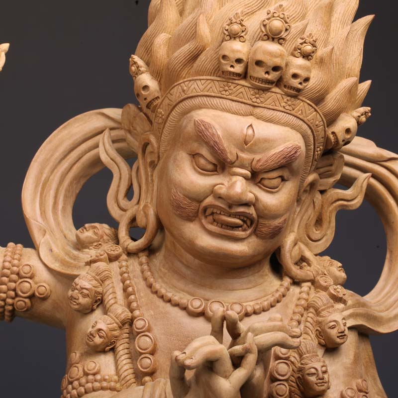 方阳航大师黄楠木【四臂伏魔金刚手】福建省工艺美术大师