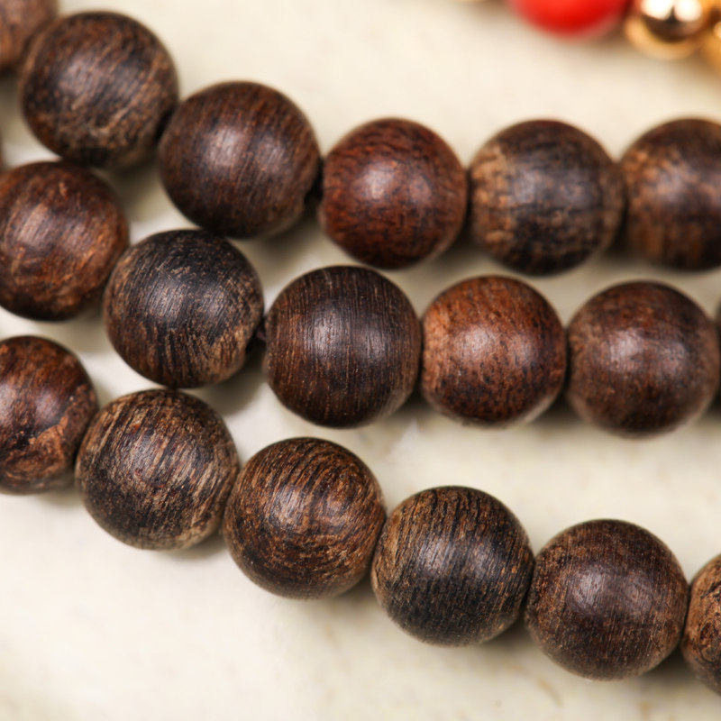 【直供】【百八三昧】天然达拉干沉水沉香精雕手串6mm108颗13.42g