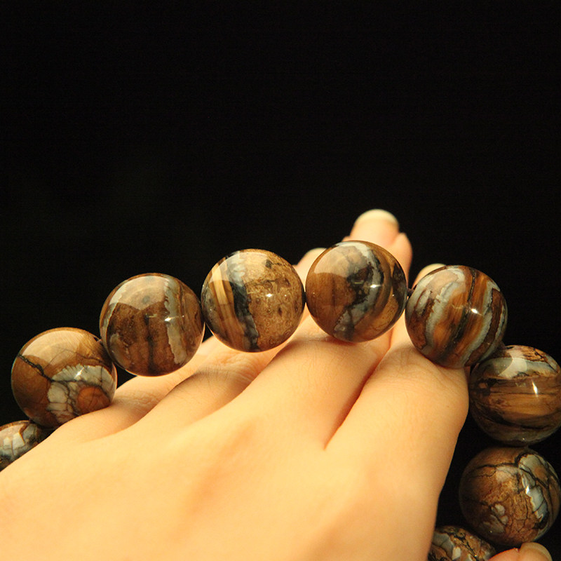 【安福清心】正宗西伯利亚猛犸象牙臼齿料手串16mm14颗手感绝佳