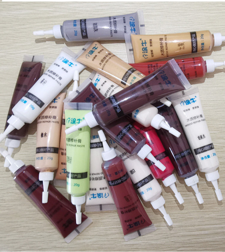 家具修补膏白色 实木填充划痕修复膏门 柜钉眼坑洞木质漆面补漆膏