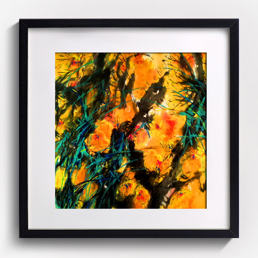 【双十二】当代青年美女艺术家 张真 《满园春色》 已装裱