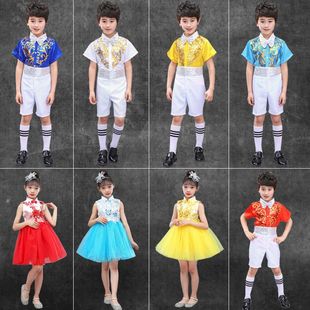 六一儿童演出服男女童蓬蓬纱公主裙中小学生大合唱舞蹈幼儿表演服