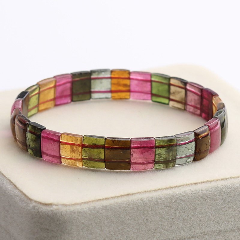 无保留价 手排_糖果色巴西天然碧玺 041210号