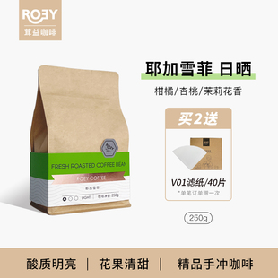 ROEY 埃塞俄比亚日晒耶加雪菲G1手冲咖啡豆新鲜烘焙现磨250克