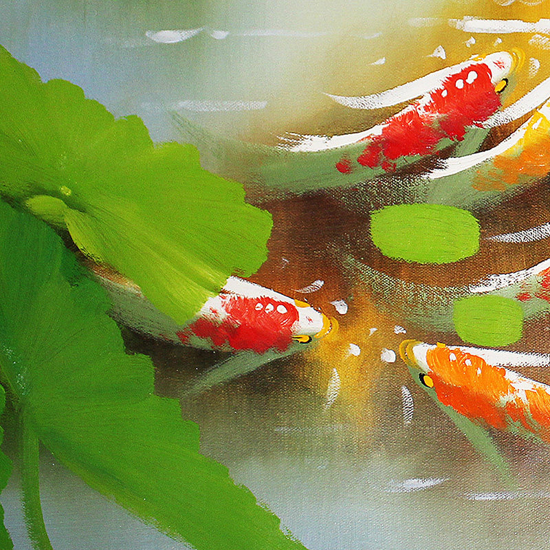 【直供周】福州师范大学 邹志兴《吉祥鱼02》布面