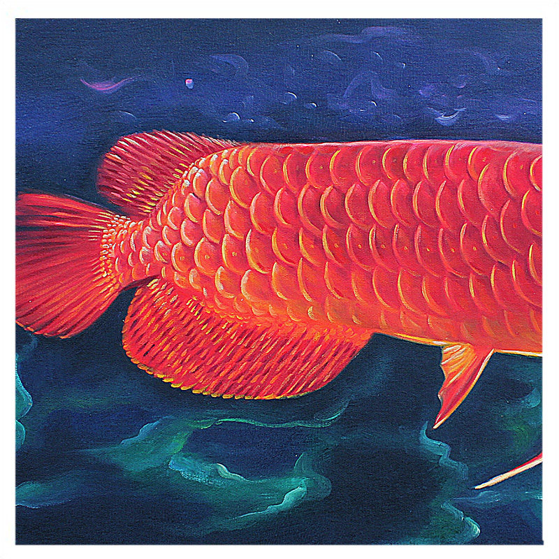 【双十二】【学院艺术】广州美院 肖涵《金龙鱼08》布面油画