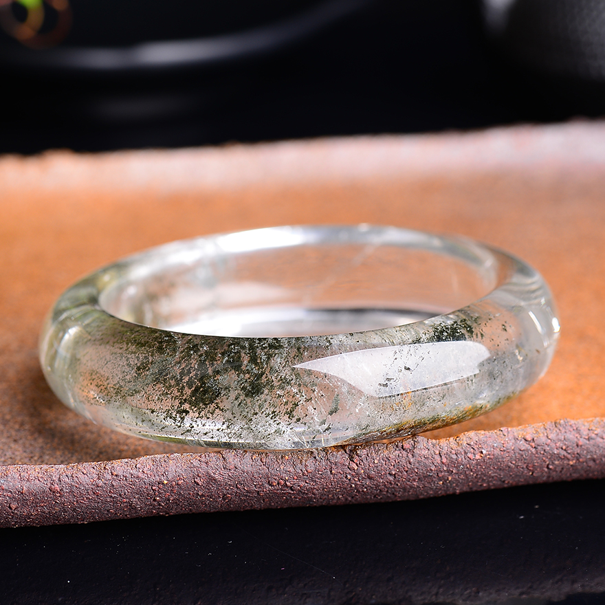 内径58毫米 80.42 克 绿幽灵手镯 编号0728