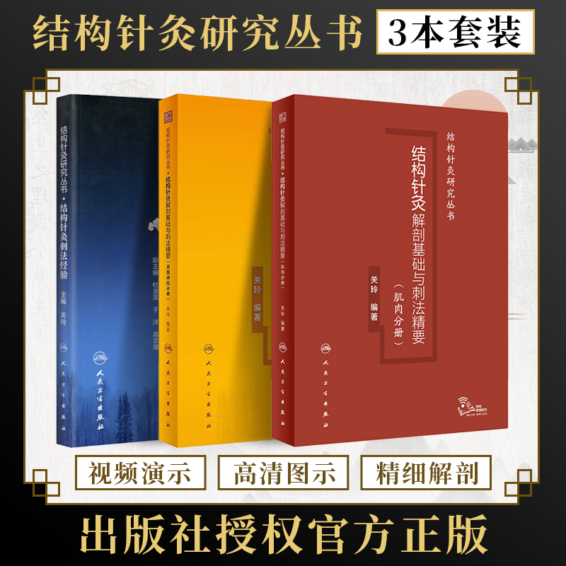 关玲结构针灸研究丛书3本结构针灸解