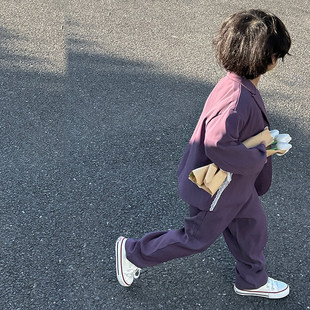 男宝痞帅男童西装套装韩版帅气洋气儿童休闲西服2024新款男孩衣服